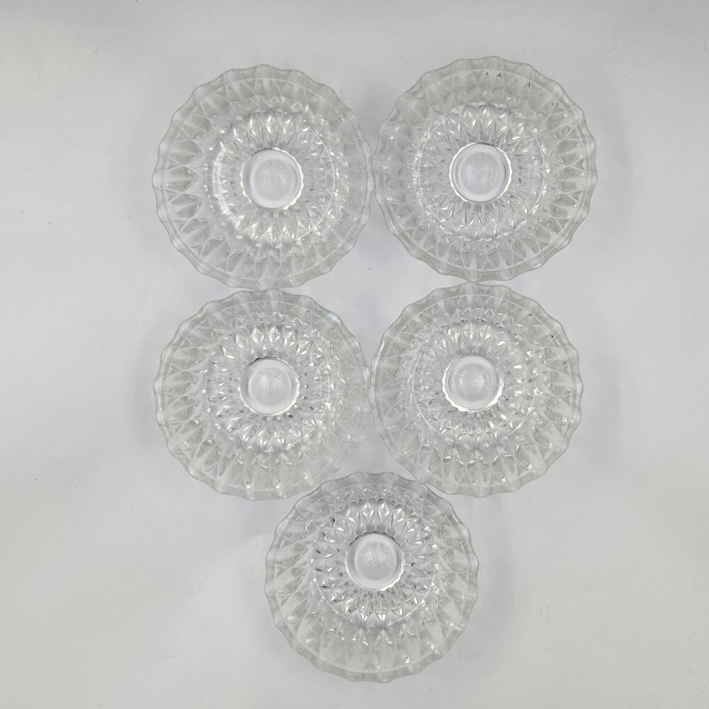 Lot of Five Libbey Canada Glass Candy Dish Nut Bowls